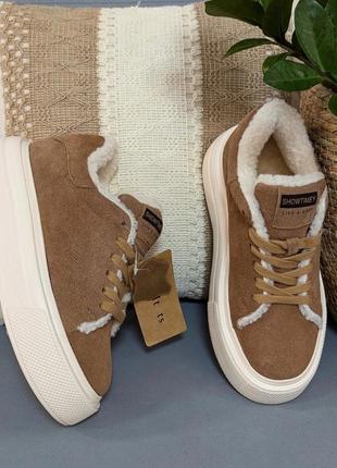 Зимние ботинки лоферы