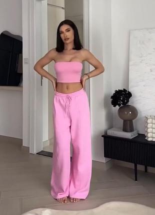 Спортивные штаны розовые zara