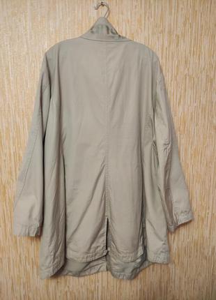 Жіноча легка котонова куртка тренч парка батал на р.64-66