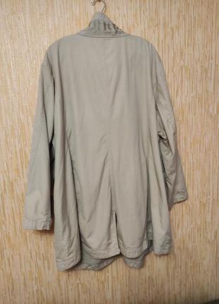 Жіноча легка котонова куртка тренч парка батал на р.64-66