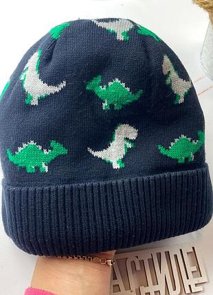 Зимняя шапка на флисе 48-50р talvi драконы