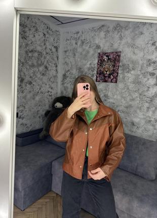 Крута куртка еко шкіра, косуха
