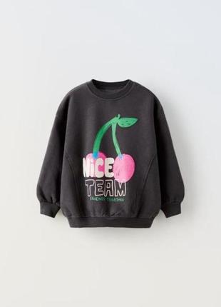 Zara утеплений світшотик двониточка з легеньким начосом всередині   р.116 на вік 5-6 років