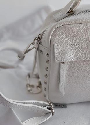 Сумка женская через плечо италия натуральная кожа сумочка кроссбоди бочонок ts000006