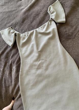 Платья хс-с длинное со спущенными плечами5 фото