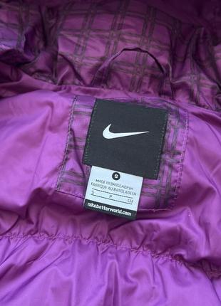 Стильный теплый пуховик nike puffer quilted down 800 Grey jacket7 фото