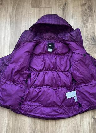 Стильный теплый пуховик nike puffer quilted down 800 Grey jacket6 фото