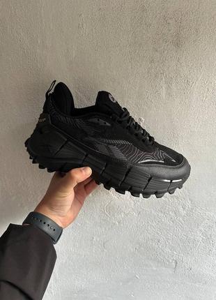 Кроссовки Зимові чоловічі шкіряні черевики reebok 2.5 edge black