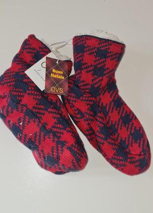 Тапочки носочки на плюші 33р