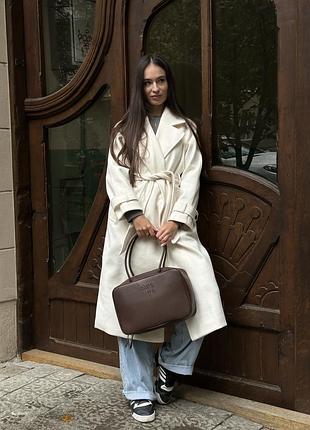 Сумка в стиле miumiu шоколад 3