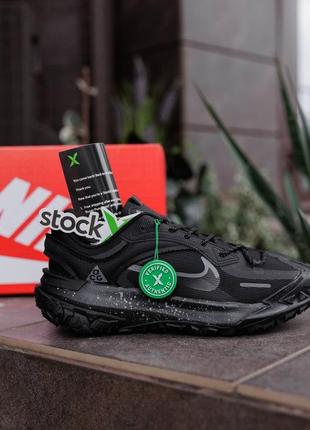 Чоловічі кросівки nike acg mountain fly 2 low gore-tex black на зиму-осінь premium якості, стильні та зручні кросівки на кожен день