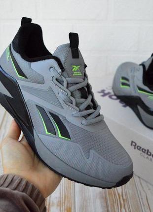 Reebok nano x2 кросівки кеди чоловічі рібок сірі ботінки сапоги низькі теплі термо на флісі водонепроникні шкіряні відмінна якість