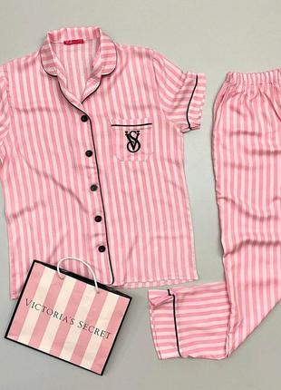 Хлопковая пижама victoria’s 
secret