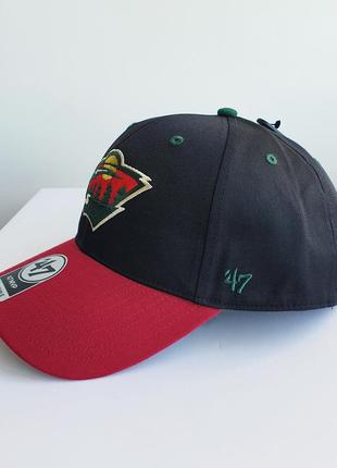 Кепка 47brand. хокейної команди nhl - minnesota wild '47 (стиль mvp)5 фото