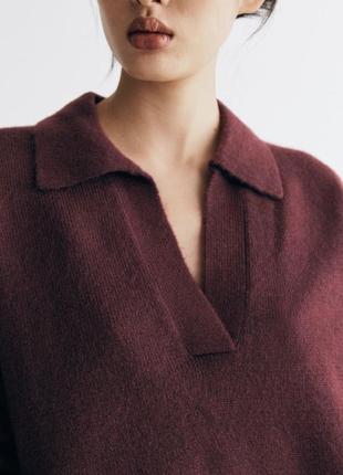 Свитер поло h&amp;m с воротником (размеры s, m)