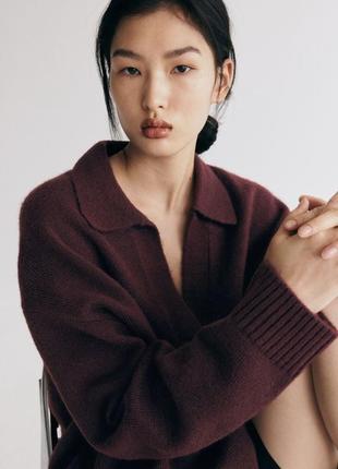 Свитер поло h&amp;m с воротником (размеры s, m)