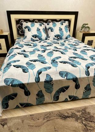 Постельное белье бязь голд айлант 🪶🥰, простинь на резинці бязь голд, простирадло на резинці бязь голд7 фото