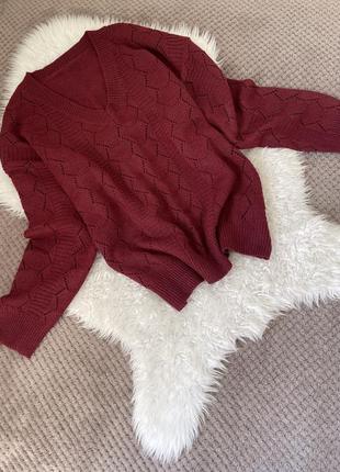 Светр пуловер ажурний shein р.14