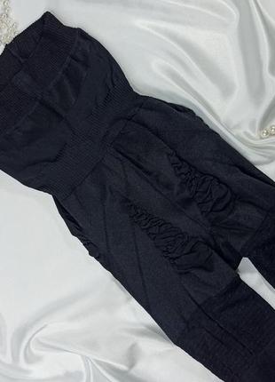 Высокие корректирующие корректирующие бесшовные утягивающие дышащие черные шортики...