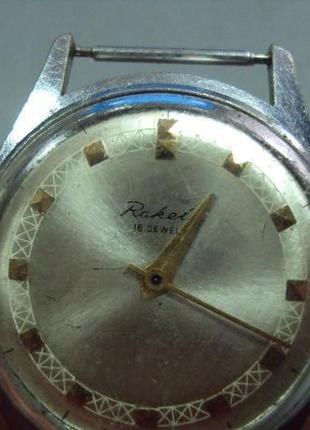 Наручные часы ракета 16 камней ссср механизм 21 камень длина 4,2 см не на ходу №11984