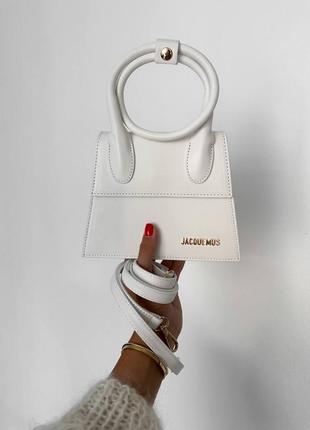 Сумка в стиле jacquemus / белая сумочка