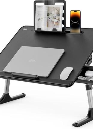 Столик для ноутбука vhg k2 з органайзером  17`` 600 x 400мм, laptop table, black