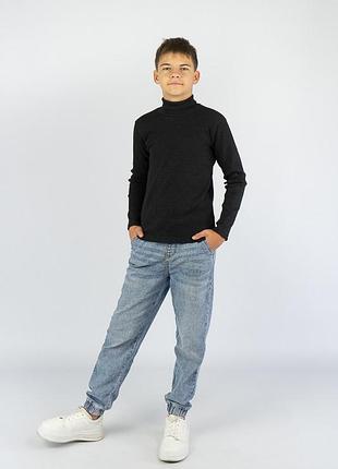 Теплый гольф рубчик с начесом, утепленный гольфик рубчик начес, водолазка с начесом детская