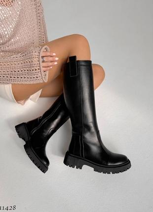 Сапоги кожаные еврозима