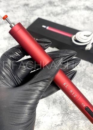 Портативный фрезер-ручка с аккумулятором и usb 15 000 об/мин mini ste-s102 - красный