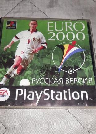 Игра uefa euro 2000 ps1 sony playstation 1 ps one диск game пс1 cd сони плейстешон футбол football