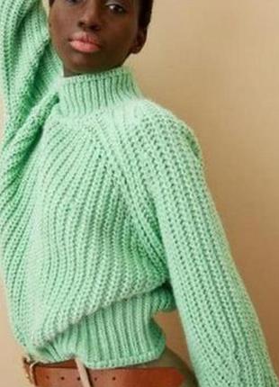 H&amp;m knit sweater wool content 🐑💚🩷