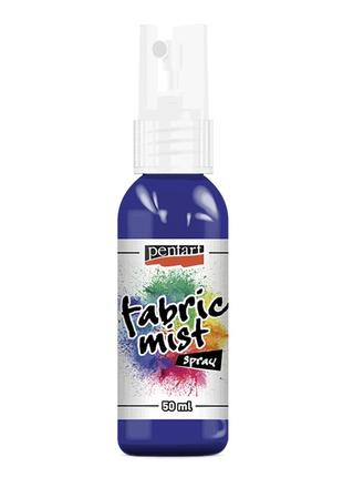 Краска спрей pentart fabric mist для тканей голубая (724) 50 мл1 фото