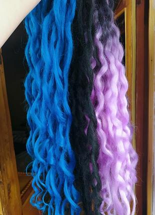 Дредокудри дреды на всю голову трёхцветные