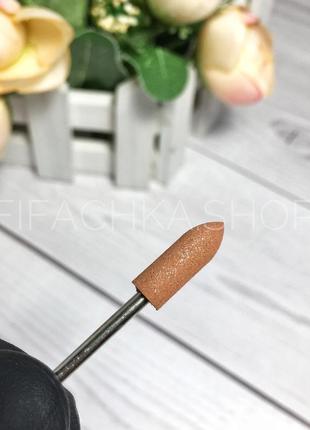 Силиконовая фреза полировщик для ногтей, цилиндр острый №8