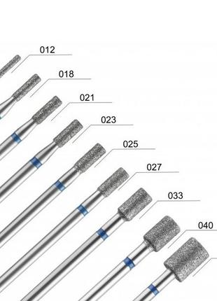 Алмазная фреза dlx "цилиндр" 2.1 мм, синяя