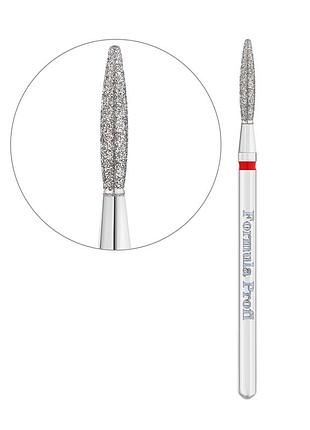 Алмазна фреза formula profi "полум'я тупе" 2,1 мм (червона)