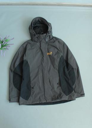 Jack wolfskin texapore куртка женская ветровка на мембране водонепроницаемая трекинговая серая the north face летняя 40 l джек вольфскин