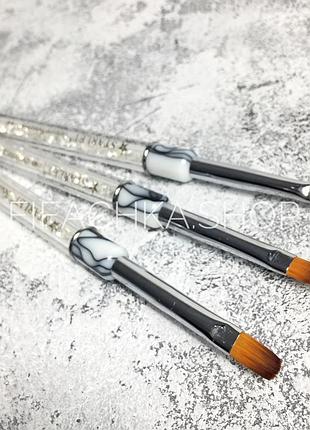 Кисть для геля starlet professional №6, овал (9 мм)