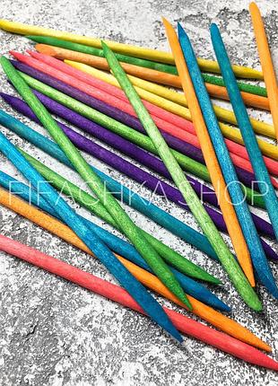 Апельсинова паличка для манікюру кольорова 11 см