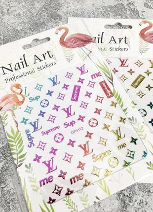 Наклейки для маникюра и дизайна ногтей nail art dp-3112 хамелеон