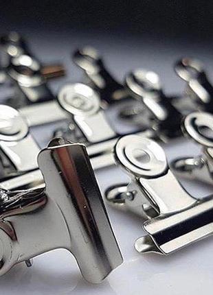 Затиск-прищіпка для нарощування нігтів, металева 22 мм