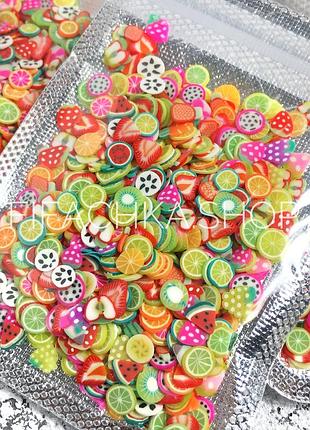 Фимо-фрукты для дизайна ногтей