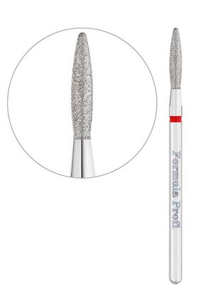 Алмазна фреза formula profi "полум'я тупе" 2,3 мм (червона)