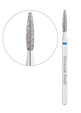 Алмазна фреза formula profi "полум'я тупе" 2,1 мм (синя)