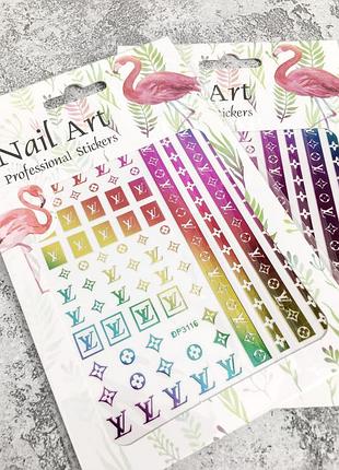 Наклейки для маникюра и дизайна ногтей nail art dp-3116 хамелеон