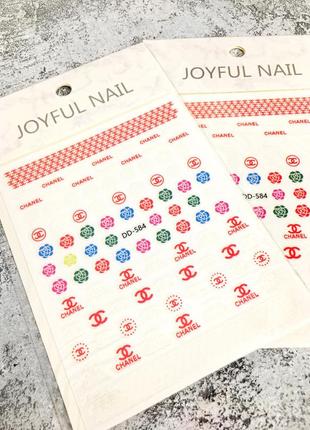 Наклейки для маникюра и дизайна ногтей joyful nail dd-584
