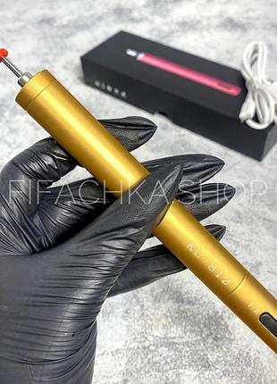 Портативный фрезер-ручка с аккумулятором и usb 15 000 об/мин mini ste-s102 - золото