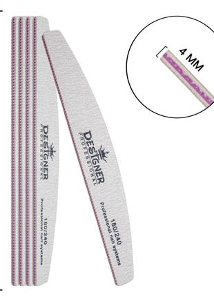Пилка для ногтей, маникюра designer, дуга - 180/240