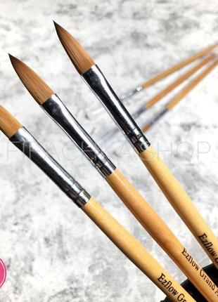 Кисть для акрила, ezflow grand artist oval 505 #10 (20 мм)