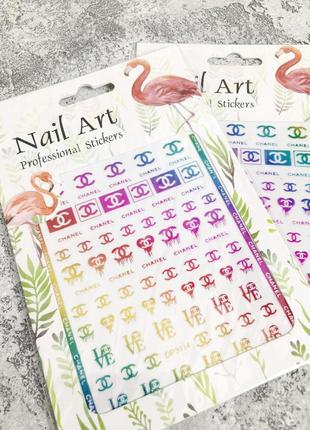 Наклейки для маникюра и дизайна ногтей nail art dp-3114 хамелеон
